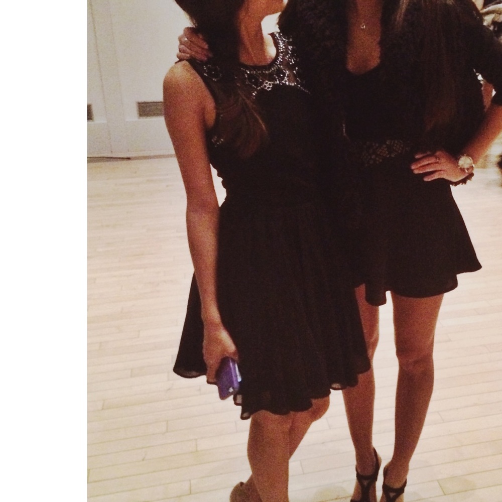 Nordstroms Black Tulle Dress